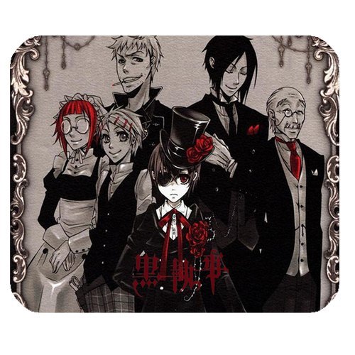 Anime Black Butler Personalized Custom Gaming Mousepad Rectangle Mouse Mat / Pad Office Accessory And Gift Design-LL1000