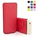 iPhone 6 and 6S Case, Snugg Apple iPhone 6 and 6S Red Leather Pouch Case [Card Slot] Apple iPhone 6 and 6S Pouch Case Cover Executive Design
