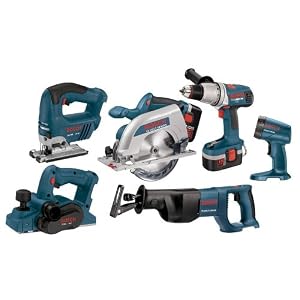 Bosch CPK60-18 18-Volt Ni-Cad Cordless 6-Tool Combo Kit by Bosch