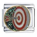 Darts Sports Italian Charm Bracelet