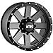 Ion 134 Matte Gunmetal/Black Beadlock Wheel with Painted Finish (18 x 9. inches /8 x 165 mm, 18 mm Offset)