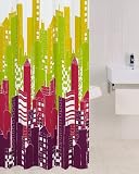 PEVA Shower Curtain in Bright Lights Big City