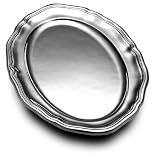 Wilton Armetale Queen Anne Large Oval Tray