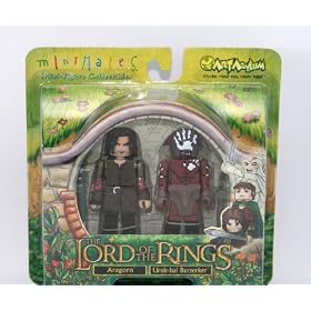 Lord of the Rings Minimates Collectible Figure - Aragorn and Uruk-hai Berzerker by Nintendo