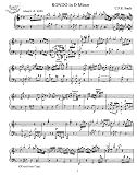 Bach C.P.E. Rondo in D Minor: Instantly download and print sheet music Bach C.P.E. Rondo in D Minor: Instantly download and print sheet music