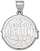 Detroit Pistons Solid Sterling Silver Logo Giant Pendant