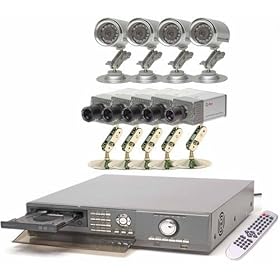 Q-See Q32DM99D 9 Channel MPEG-4 Pentaplex Network Digital Video Recorder w/320GB Hard Drive & Internet Monitoring, Built-in DVD Burner & 9 CCD Cameras (Color)