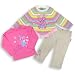 Sesame Street - Clothing - Toddler Girls Abby Cadabby 3 Piece Sweater Set