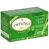 Twinings Green Tea, Tea Bags, 20-Count Boxes (Pack of 6)