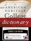 The American Heritage College Dictionary, Fourth Edition with CD-ROM (American Heritage College Dictionary)
