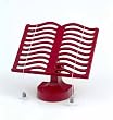 Recipe Book Stand in Cast Iron, Chilli Red