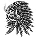 Hot Leathers Indian Skull Pin