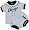 Newborn Chicago White Sox Pinstripe Diaper Set - 6-9 M