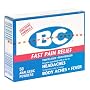 BC Pain Reliever/Fever Reducer Powder, New Formula, 50-Count Packages (Pack of 4)