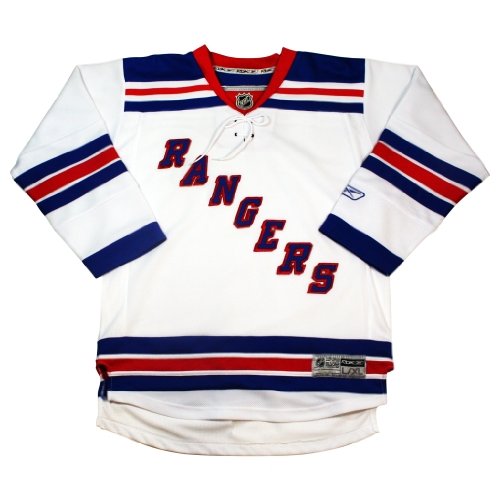 NHL Youth New York Rangers White Premier Jersey - R58Hybmm (White, Large/X-Large)
