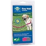 PetSafe Easy Walk Dog Harness, Large, Raspberry/Grey