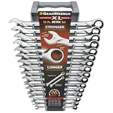 GearWrench 85099 16 Piece Metric XL Ratcheting Combination Wrench Set (Tools & Home Improvement)