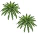 TWO 26" Boston Fern Artificial Hanging Greenery Bushes