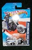 2011 HOT WHEELS HW MAIN STREET '11 168/244 WHITE LONGMONT POLICE BOSS HOSS MOTORCYCLE 8/10