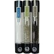 Il Boschetto Italian Sea Salt, Herbs and Pepper in Tall Wood Refillable Grinder