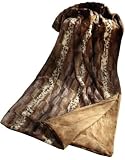 Bocasa by Biederlackborbo 63964 Wohn- und Schlafdecke Trend ca. 130 x 170 cm, braun