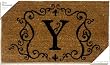 Monogram Coir Doormat Insert - Y