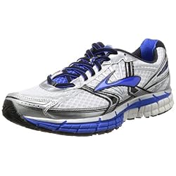 Brooks Mens Adrenaline GTS 14 Running Shoe White/Electric/Silver US 11