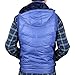 Men's Thick Soft Fluff Quilted Hooded Vest Winter Sleeveless Jakcet