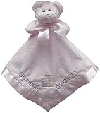 ABC Blocks Personalized Teddy Bear Security Blanket (pink)