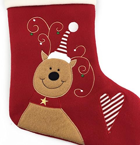 Santa Claus or Lovely Dog Christmas Stockings Merry Christmas 16-Inch (Dog)