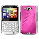 Cosmos Back Cover for HTC Status, Machined Hot Pink