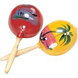 Mexican Dancer Wooden Maracas Costume Prop