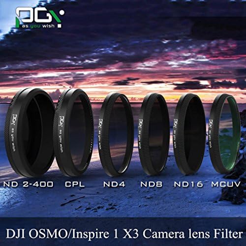 PGY ND Filter ND4 ND8 ND16 CPL MCUV Filter 5PCS for DJI OSMO&amp; Inspire 1 X3 Gimbal Camera DJI OSMO Accessories