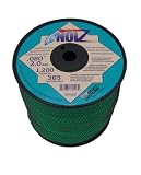 LoNoiz .080-Inch 3-Pound Spool Commercial Grade Spiral Twist Quiet Grass Trimmer Line, Green LN080MSP-2