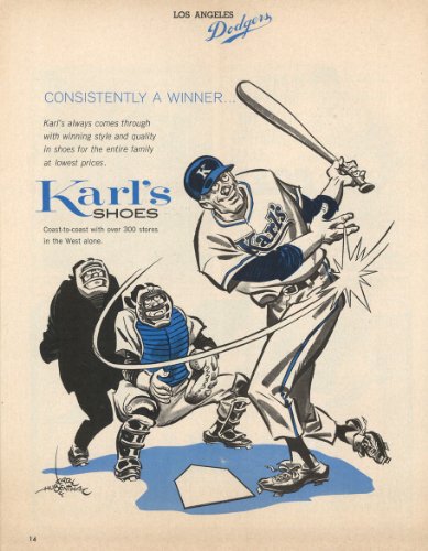 Art Print - Los Angels Dodgers Karls Shoes