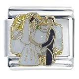Wedding Ceremony X2 Italian Charms Bracelet Link