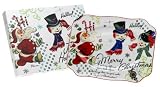 Rosanna Jolly Holiday 10-Inch Sweets Tray, Gift-boxed