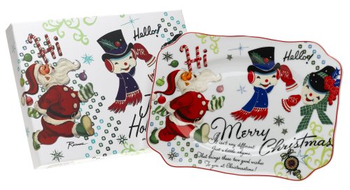 Rosanna Jolly Holiday 10-Inch Sweets Tray, Gift-boxed
