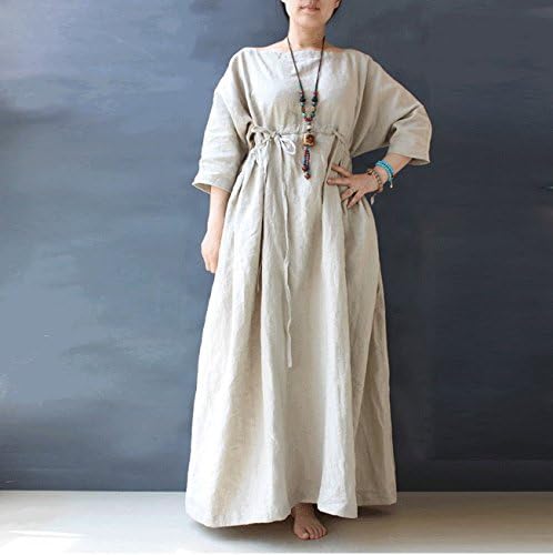 BELLEFILLES Plus Size Dress, Linen and Cotton Dress, Summer Dress For Women
