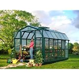 Rion STC4-10P 8'6' ' W x 20' L Prestige Greenhouse, 4 Roof Vents - Hunter Green by 
