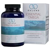 Eklund Essential Omega - Norwegian Fish Oil - 90 Capsules - Concentrated EPA and DHA - Pharmaceutical Grade - Triple Distilled For Purity - Natural Triglyceride Form for Better Absorption - 800 mg Omega 3 Fatty Acids Per Capsule - Natural Lemon Flavor - The Ultimate Nordic Supplement - 100% Money Back Guarantee
