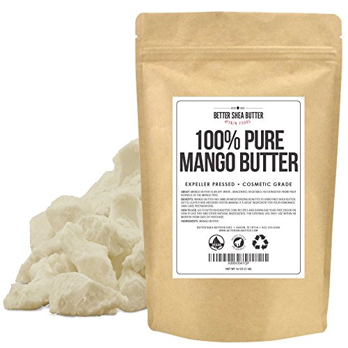 Pure Mango Butter by Better Shea Butter Expeller Pressed, Cosmetic