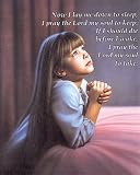 Girl Praying By Bed Kids Room Religious Picture Art Print