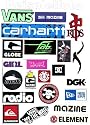 Skate Sticker Set, 20 Aufkleber verschiedener Marken