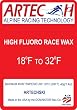 ARTECH High Fluoro Ski Wax: Warm Temperature Formula: 40 grams