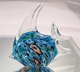 Murano Design Glass Millefiori Fish Sculpture PW-1056