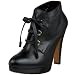 Moschino Cheap And Chic Women's Farmer Lace Up Bootie,Black,36 EU (US Women's 6 M)
