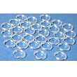 30 Sterling Silver Split Rings Charm Bead Parts 7.5mm