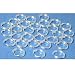 30 Sterling Silver Split Rings Charm Bead Parts 7.5mm
