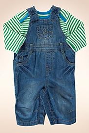 2 Piece Pure Cotton T Shirt Dungaree Outfit